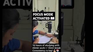 Productivity hack | 45min work + 15min break #study #learning #motivation #productivity #goals