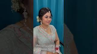 Beautiful client with golden heart  #iphone #makeup #bridelmakeupartist #bride #viralvideo