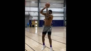 Lebron James's shooting looks good in today's practice