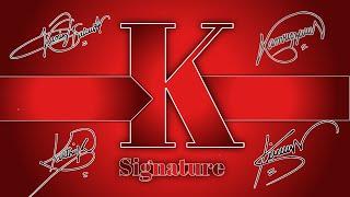 k Attractive Signature design | How to write K name Signature | Signature Learn