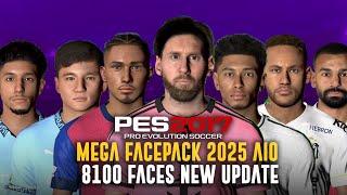 PES 2017 New Mega Facepack 2025 AIO 8100 Face For All Patch