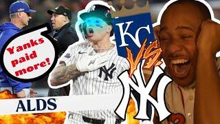 RIGGED ALREADY! || ROYALS VS YANKEES ALDS GAME 1 HIGHLIGHTS FAN REACTION