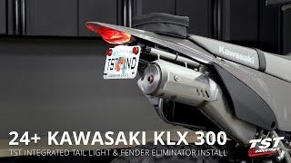 How to Install Integrated Tail Light & Fender Eliminator on 2024+ Kawasaki KLX 300 by TST Industries