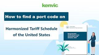 How to find a port code on Harmonized Tariff Schedule of the United States？