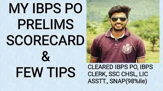 MY IBPS PO SCORECARD AND FEW TIPS || BANK EXAMS || IBPS PO || RAVI SHARMA