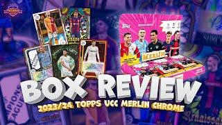 BOX REVIEW - Topps Merlin Chrome UCC Hobby Box + Blaster 2023/24