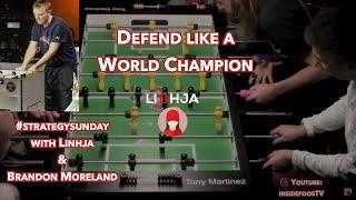 Foosball Tutorial - Defend like a World Champion [Ep. 5]#strategysunday with Linh & Brandon Moreland