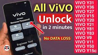 ViVO Y27, Y36, Y56, T2x, Y17s, Y100 Hard Reset Not Working || All Type Password Pattern Lock Remove