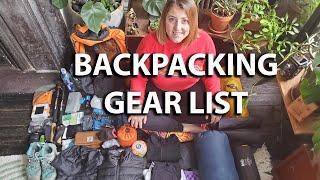 3 Day Backpacking Gear List