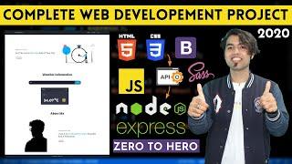 Web Development Course Project In One Video In Hindi  Node, MongoDB, API, HTML, CSS, JS ⭐