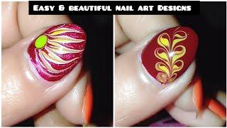 Easy & beautiful nail art Designs #nails #youtube #nailart