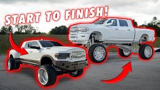 Building a SEMA TRUCK in 45 Minutes!!!! 25" Lifted G56 5th Gen