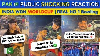 YEH IND  he Jeet Sakta ta!  PAK  Public Reaction on IND beat Southafrica won WORLDCUP 24