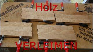 Massivholz VERLEIMEN für neues Projekt     Leimholz selber machen Bretter verleimen Holz verleimen