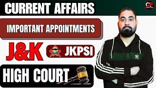 CURRENT AFFAIRS  FOR JUNIOUR ASSISTANT HIGH COURT | JKPSI | BY CAREER FOCUS | VIPAN SIR