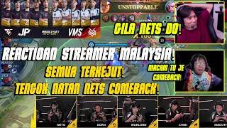 REACTION STREAMER MALAYSIA️ SEMUA TERKEJUT TENGOK NATAN NETS COMEBACK️ VAMOS VS JP NINERS GAME 1