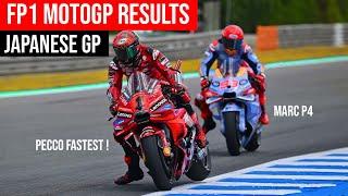 FP1 MotoGP Results | FP1 MotoGP Japanese 2024 | FP1 FP2 #japanesegp