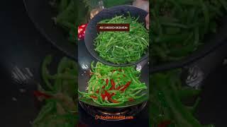 EASY STIR-FRIED GREEN BEAN WITH CHILI PEPPER RECIPE #recipe #cooking #chinesefood #greenbean #chili