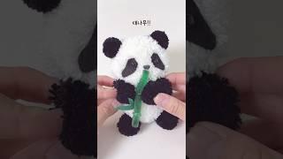 Making a Cute Panda Doll by Winding Yarn 