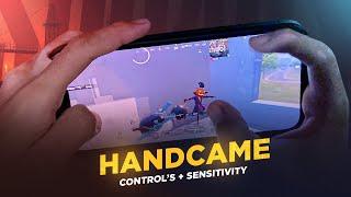 HANDCAM + CONTROL AND SENSITIVITY  4 FINGER CLAW + GYROSCOPE | BGMI