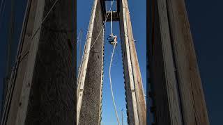 40’ rope climb!!! #ninjawarrior #ninja #insane #rope #ropeclimbing