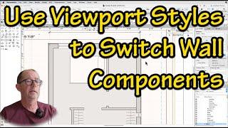 How to Switch Viewport Styles for Wall Components