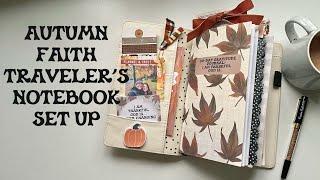 Autumn Faith Traveler's Notebook Set Up | Creative Faith & Co.