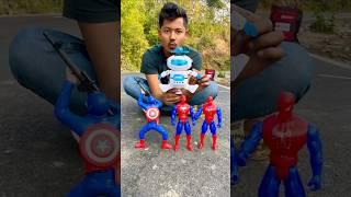 Big Spider man and Robot Unboxing  and testing #shorts