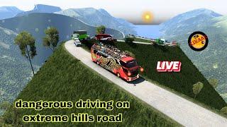 driving overload bus on extreme hills road #7