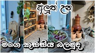 My kitchen ~අලුත් අවුරුද්දට වෙනස් උන මගේ කුස්සිය🫣