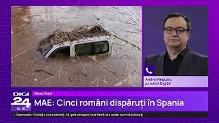 MAE are informații că 5 români sunt dați dispăruți în urma inundațiilor catastrofale din Spania