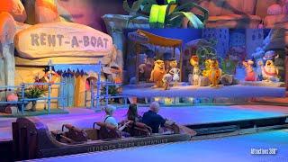 The FLINTSTONES Log Ride at Warner Bros World Theme Park 2023 | Log Flume Dark Ride