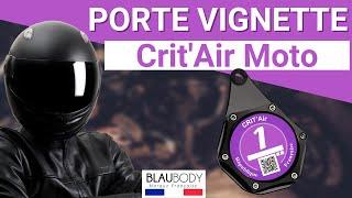 Porte Vignette Crit'Air Moto Homologué by blaubody - Meilleur support Crit'air Moto 2023