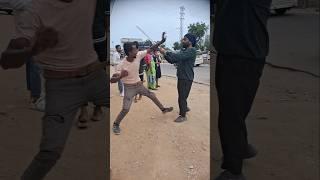 Road Side Fights Stick Self defense #shorts #youtubeshorts #fighting