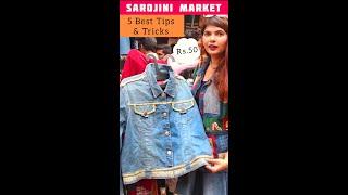 Best Sarojini Market Rs. 50 Shopping Delhi | Bargaining Tips & Tricks | Branded Top, Jeans & Dress