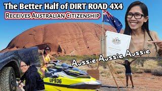 The better half of Dirt Road 4x4 is now an Aussie, Aussie Aussie Aussie oi oi oi