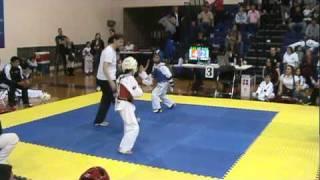 Kyla Licorish of Young Brothers TKD in Red