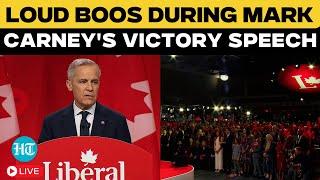 Mark Carney LIVE: Loud Boos During Next Canada PM's Victory Speech Amid Trump Mentions| Trudeau| USA