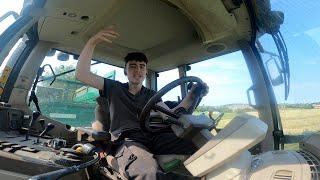 Opening my A - level results while milking !!!!  | flat out at silage !!