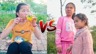 Cô Bé Nhà Nghèo Nhặt Đồ Ăn Của Con Nhà Giàu - Trang Vlog