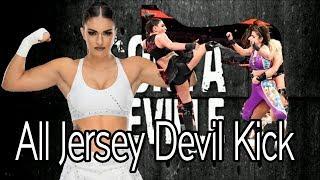 Sonya Deville - All Jersey Devil Kick (Jumping Roundhouse Kick)