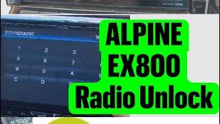 Nissan Serena Radio Alpine EX800 Unlock password Online | whatsapp us +61430386-787 | Navigationdisk