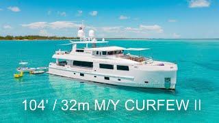 What a $100,000 / week Yacht Charter Looks Like!? 104’’ / 32m Motor Yacht CURFEW II. Bahamas.Florida