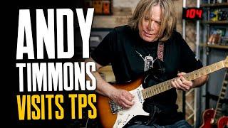 Andy Timmons Visits TPS [Awesome Pedalboard, Unbelievable Tones & Playing]