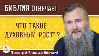 ДУХОВНЫЙ РОСТ.  Что это такое ?  Протоиерей Владимир Новицкий