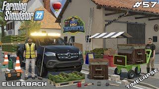 BUILDING MARKET STALL AND BEEHIVES WITH @kedex  | Ellerbach | Farming Simulator 22 | Episode 57