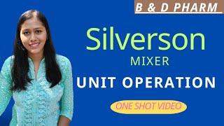 Silverson mixer homogeniser Pharmaceutics Malayalam /Unit operation//d pharm b pharm/