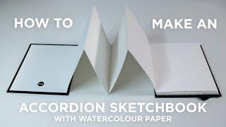 How to Make an Accordion Sketchbook with Watercolour Paper