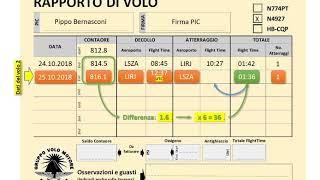 GVML   Istruzioni rapporto di volo