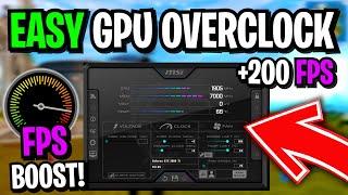 How To Use Msi Afterburner To Overclock YOUR GPU  SAFE Overclocking GUIDE in 2022!